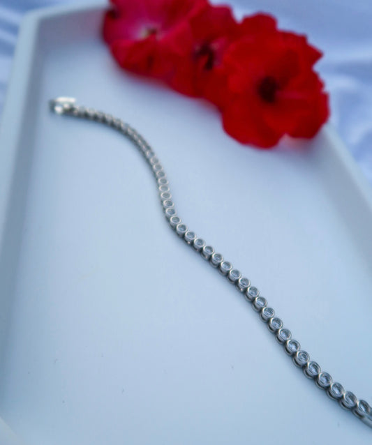 Silver Tennis Bracelet