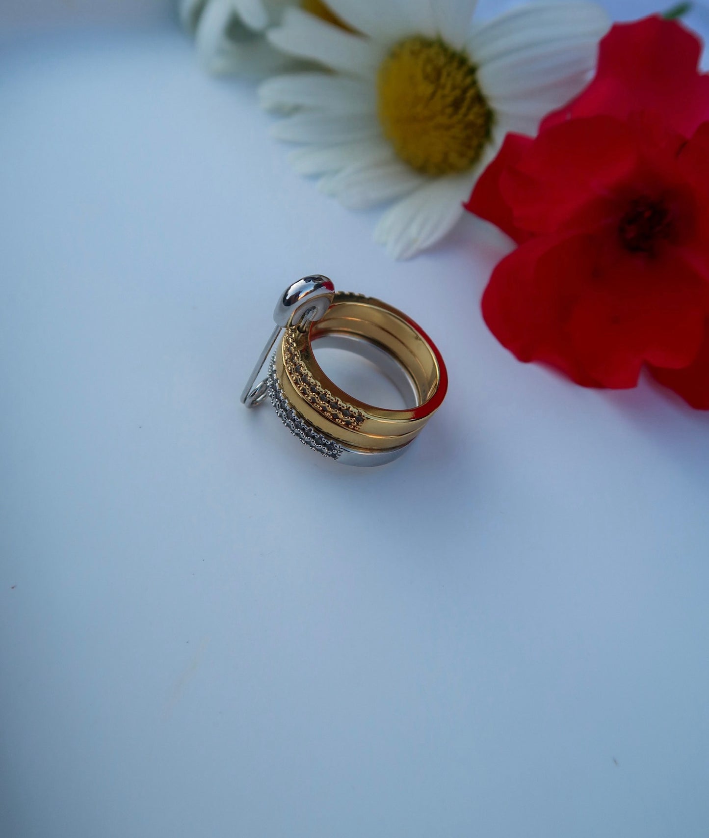 Stack Safety Pin Ring